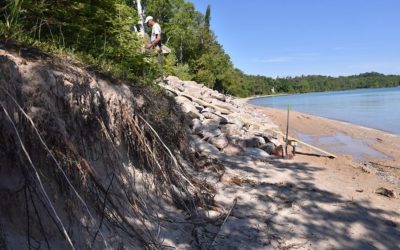 Michigan’s coast is being armored with seawalls, making erosion worse